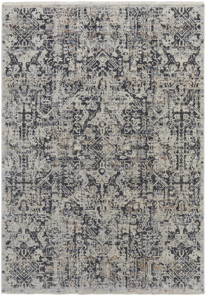 Feizy Kaia 39huf Navy Beige Rug Studio