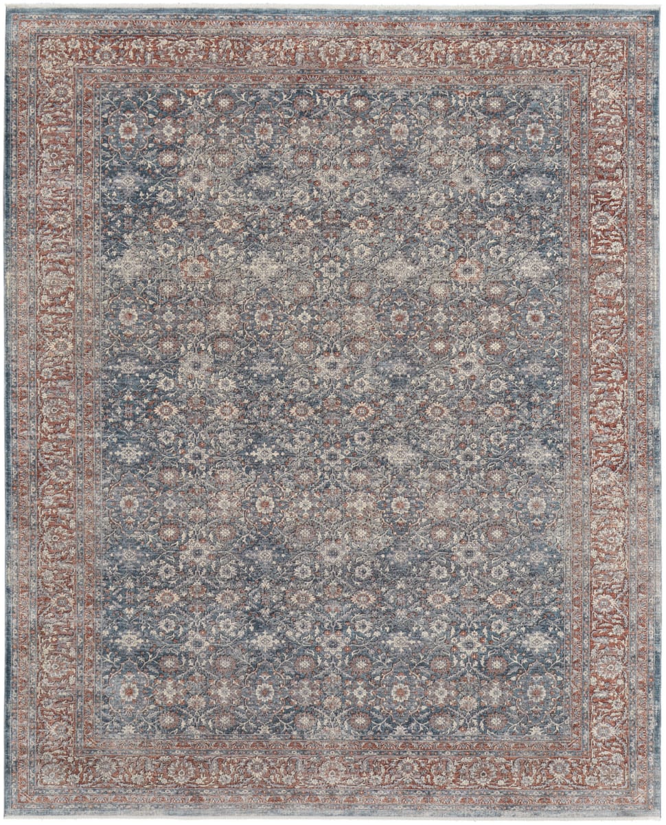 Feizy Marquette 39gtf Blue Rust Rug Studio