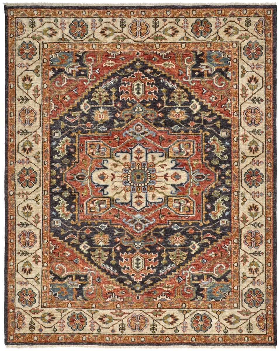 Feizy Carrington 6803f Rust Charcoal Rug Studio