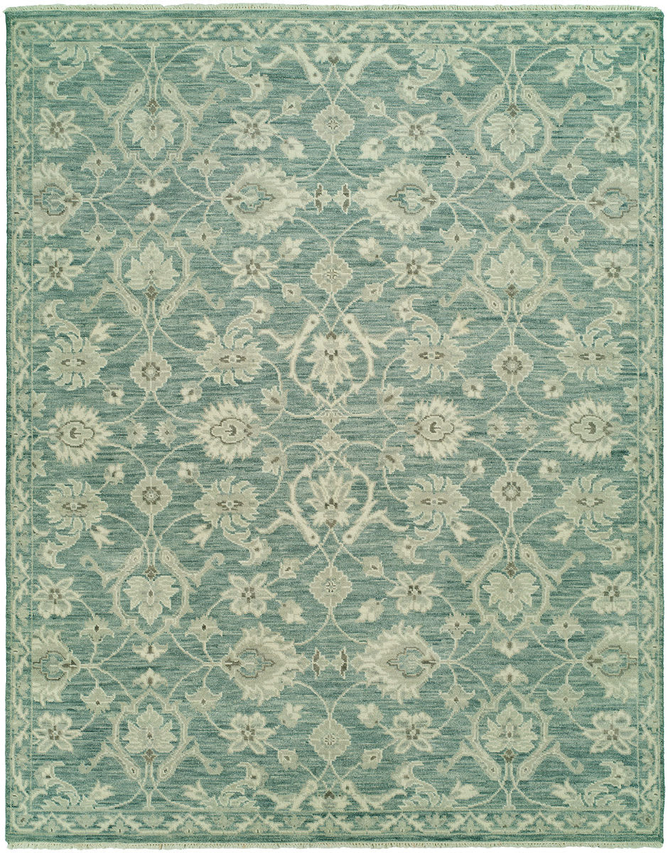 HRI Aria Ar8 Teal Green Rug Studio