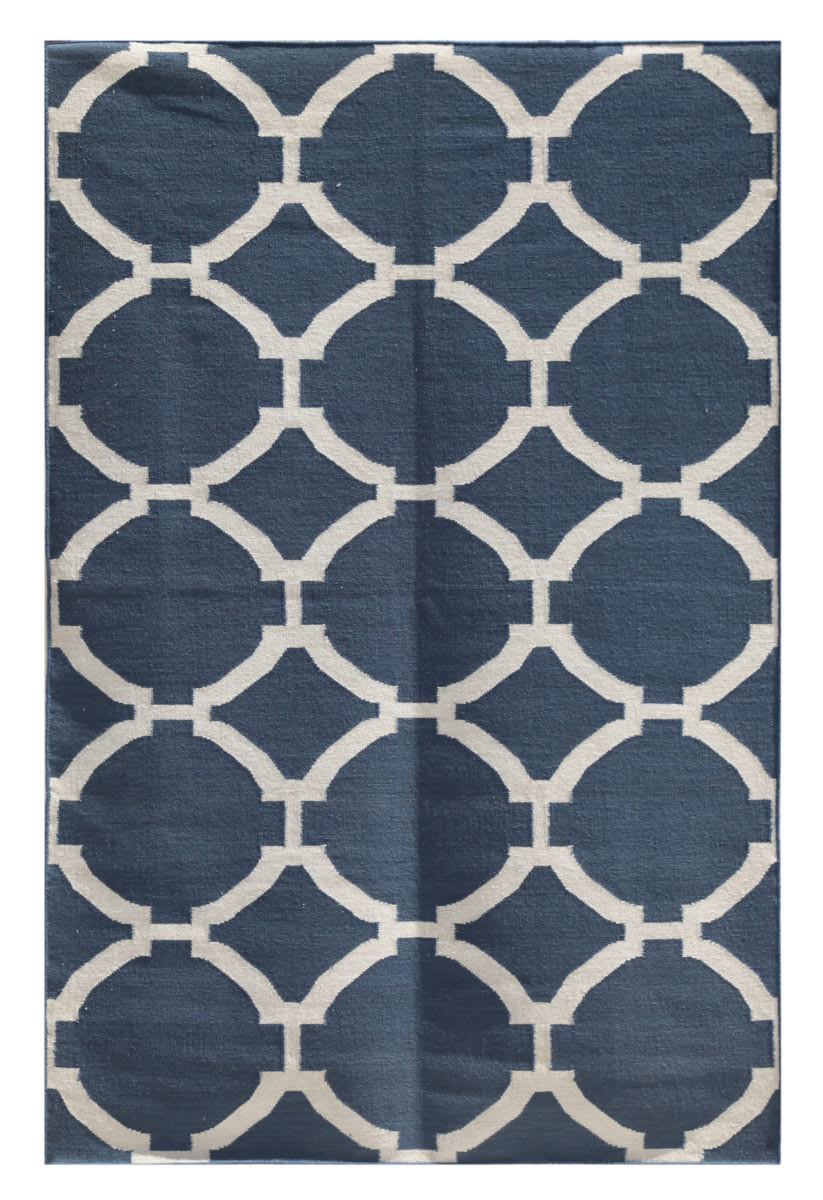 Rugstudio Sample Sale 70025R Dark Denim Rug Studio