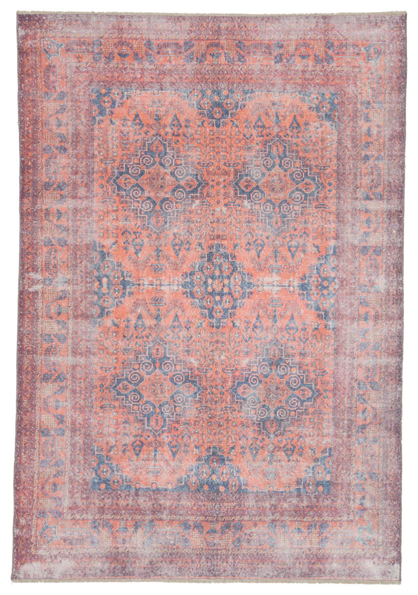 Jaipur Living Boheme Menowin Boh06 Orange Blue Rug Studio