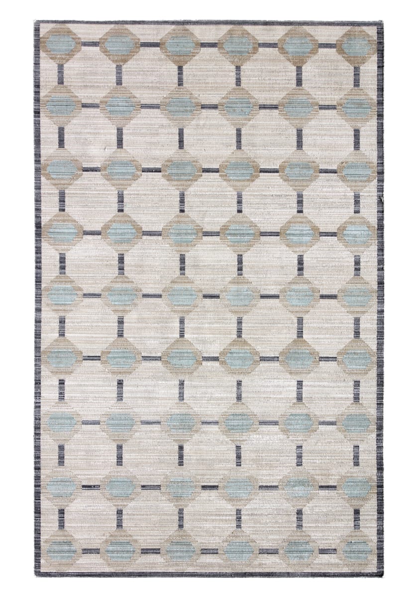 Muted Mosaic Alaric Mum03 Blue | Rug Studio