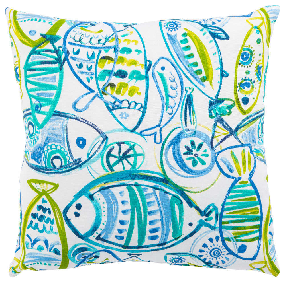 Jaipur Living Veranda Pillow Cast Ver140 Aqua Green Rug Studio