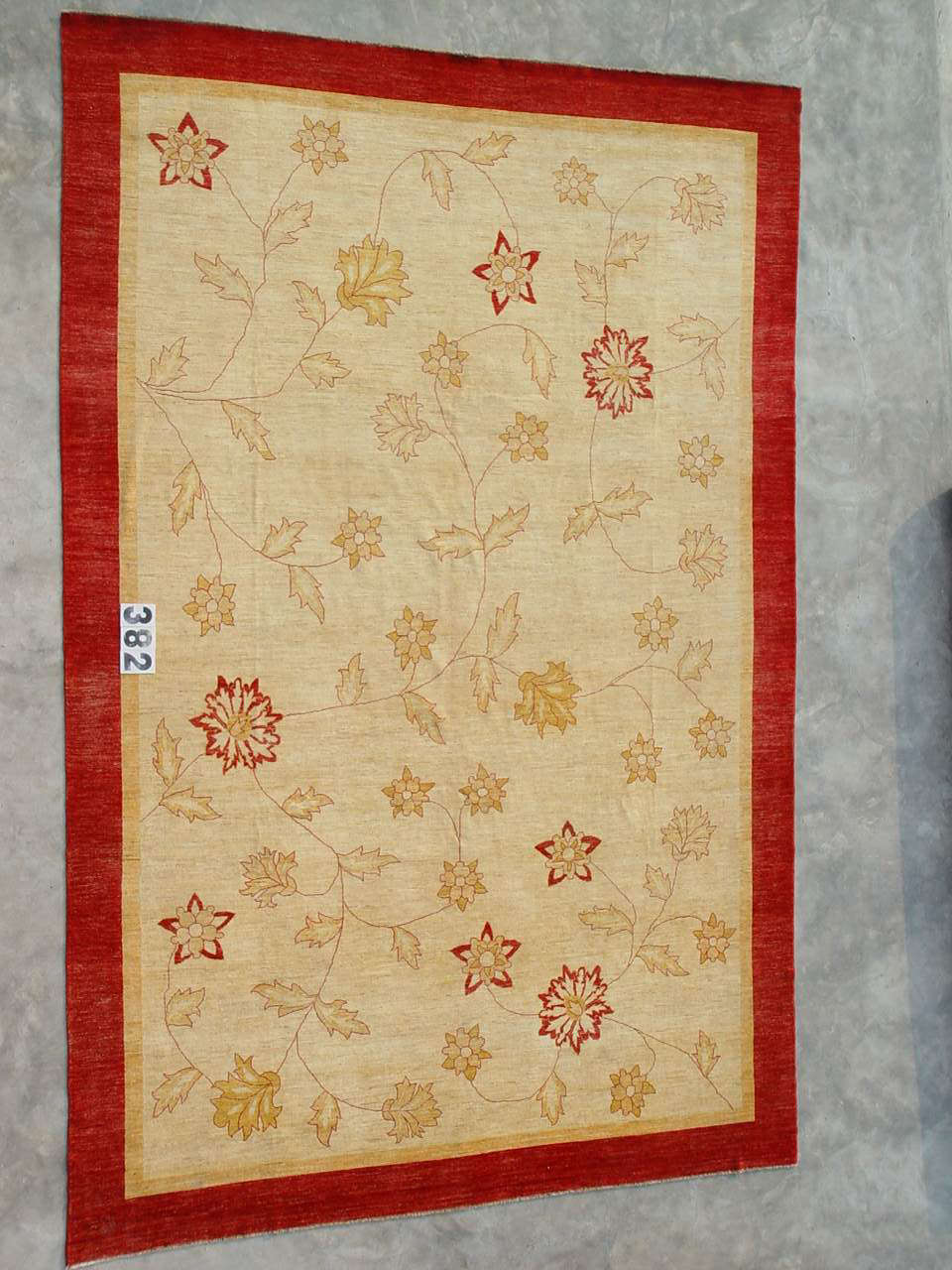 J Aziz Peshawar Novelty Beige 86881 Last Chance Rug Studio