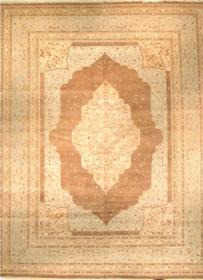 J Aziz Haj Jalili V1726 Walnut Light Blue Last Chance Rug Studio