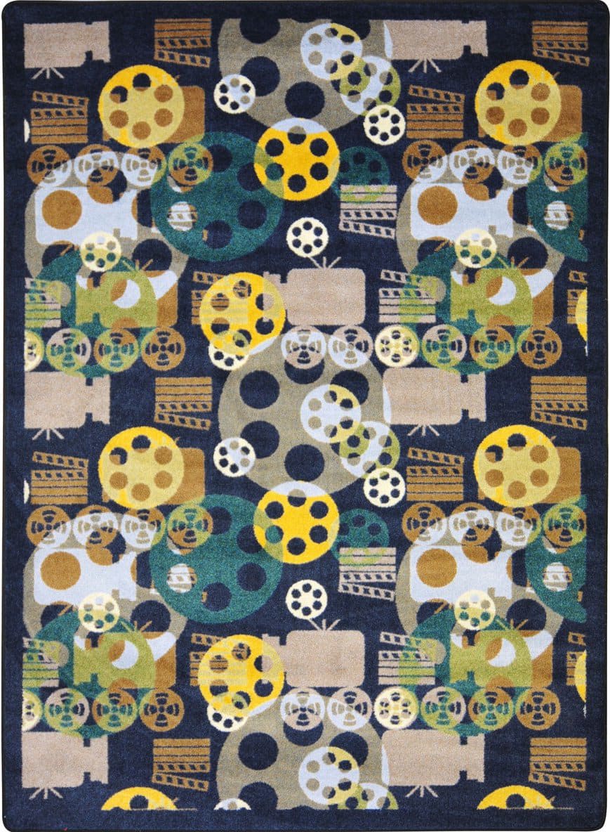 Any Day Matinee Blockbuster Navy | Rug Studio
