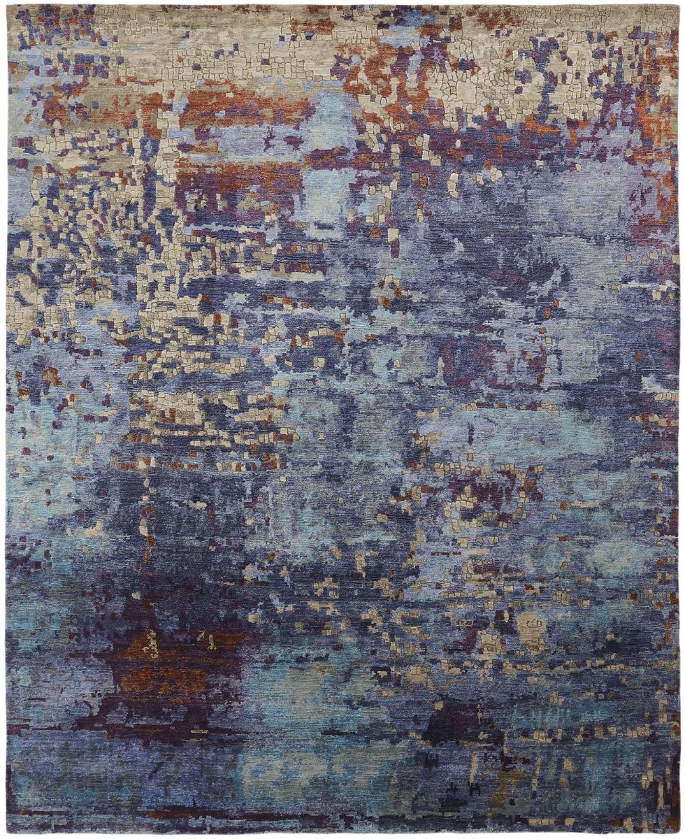 Onyx 100586 Blue Tones-Multi | Rug Studio