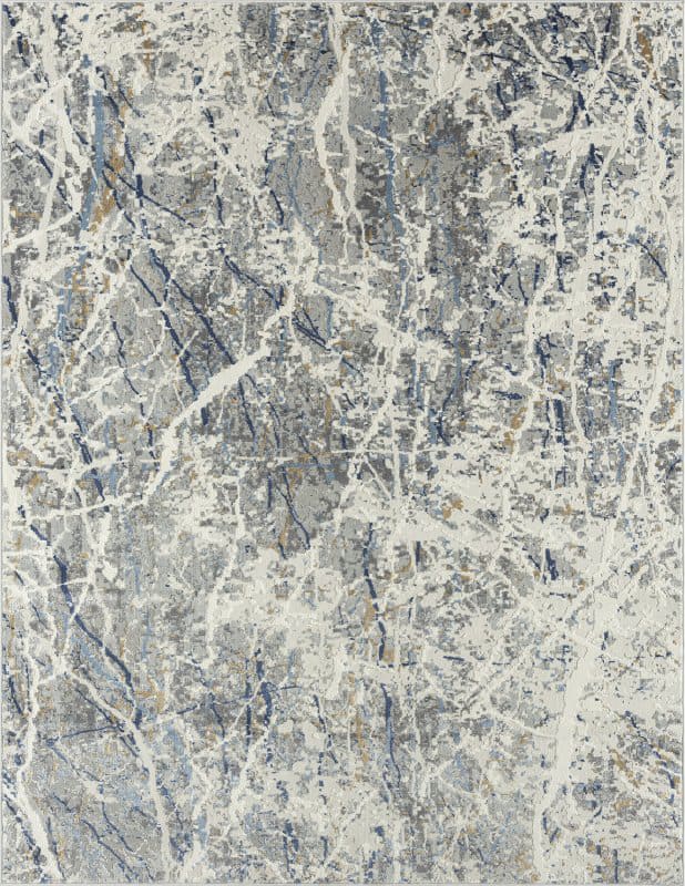 Kalaty Lumina Lm-037 Zinc-White-Azure | Rug Studio