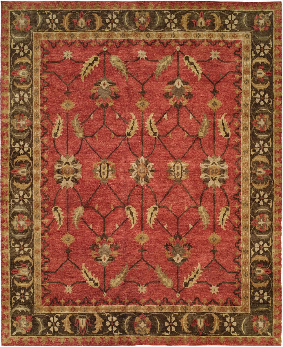 Famous Maker Rugs Famous Maker Sunil 100328 Rust - Brown | Rug Studio