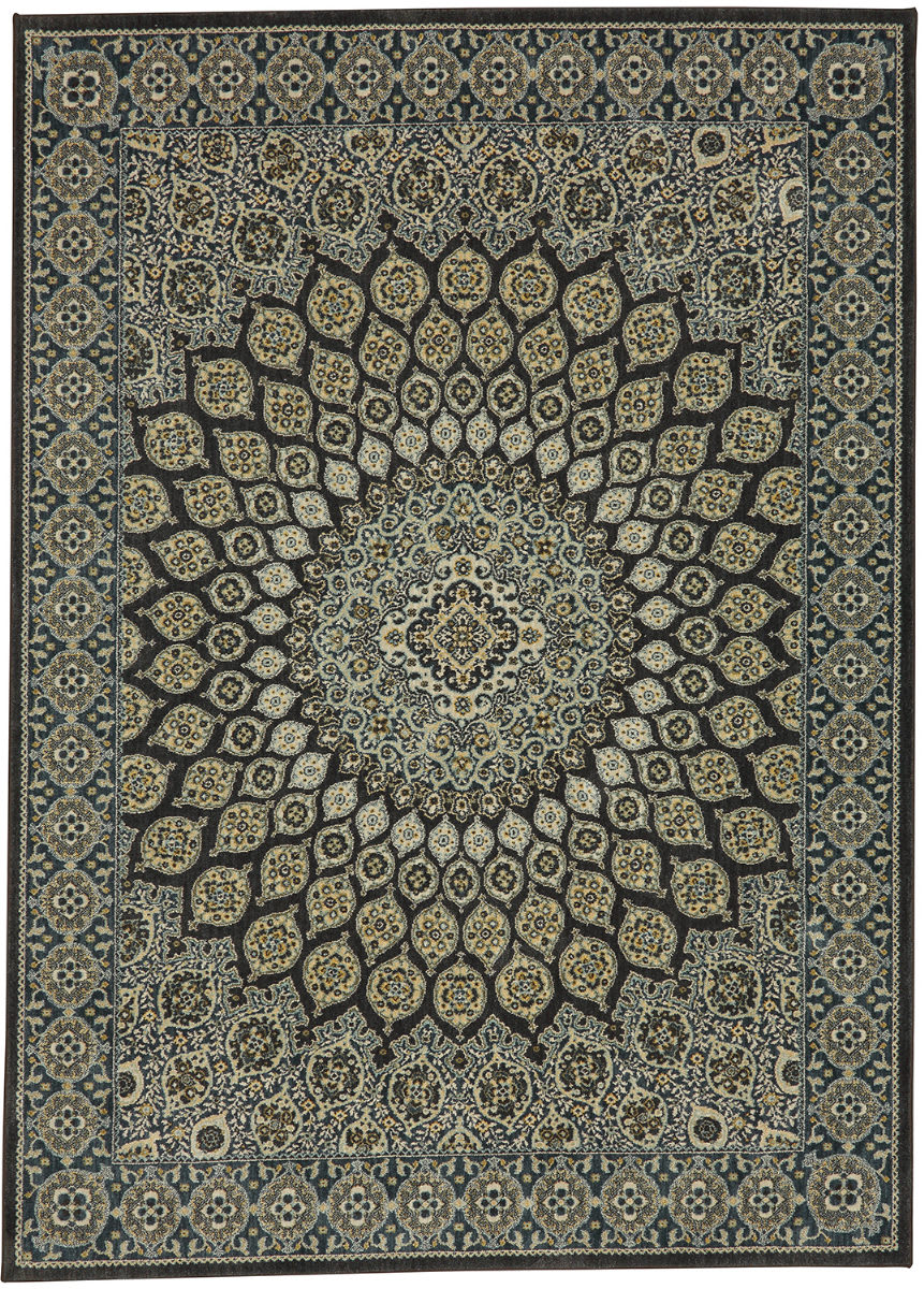 Karastan Touchstone N Blue Teal Area Rug 158866