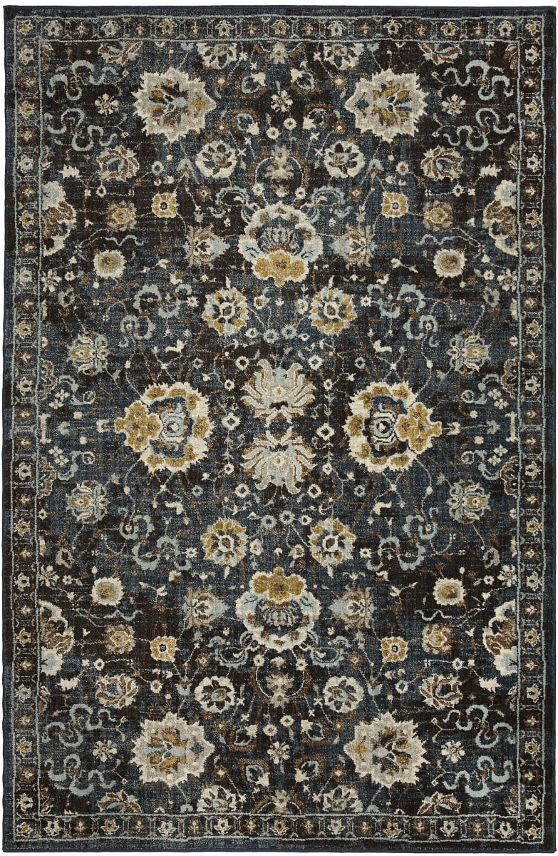 Karastan Touchstone Deveron Blue Teal Area Rug 186009