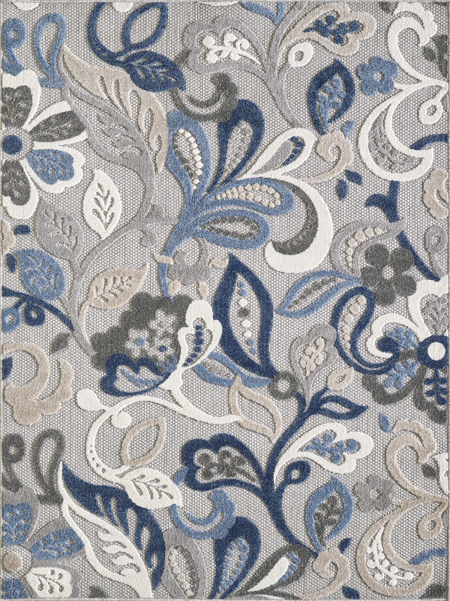 Calla Area Rugs Kas Calla 6922 Grey - Blue | Rug Studio