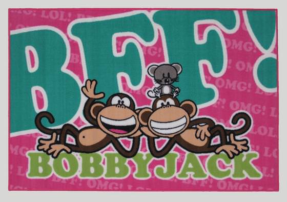 Fun Rugs Bobby Jack BFF-Text BJ-23 Multi | Rug Studio Fun Rugs Bobby Jack BFF-Text BJ-23 Multi | Rug Studio