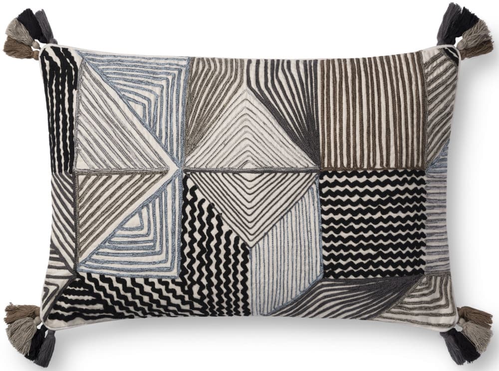 Loloi Pillows P0730 Black Multi Rug Studio