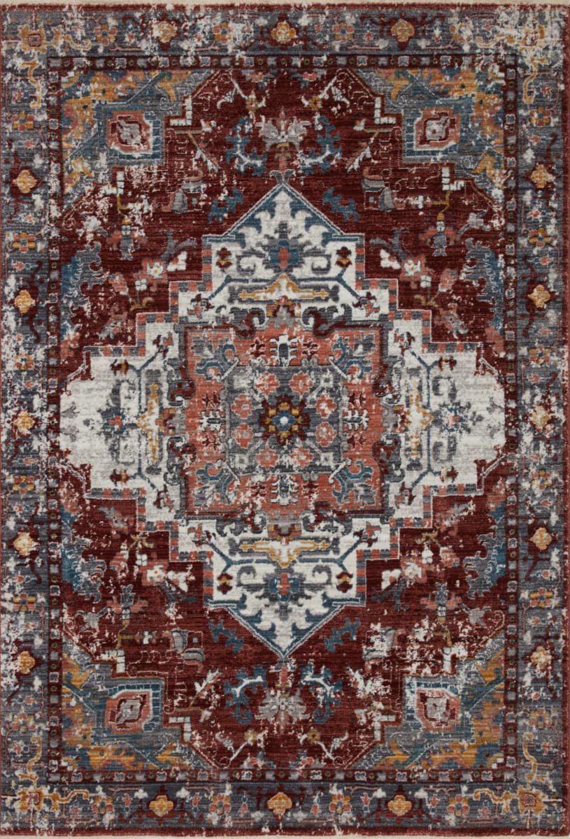Samra SAM-10 Brick - Grey | Rug Studio