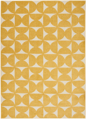 Yellow Geometric Rug At Rug Studio