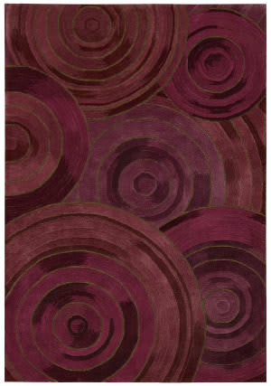 Round Eggplant Color Rug At Rug Studio