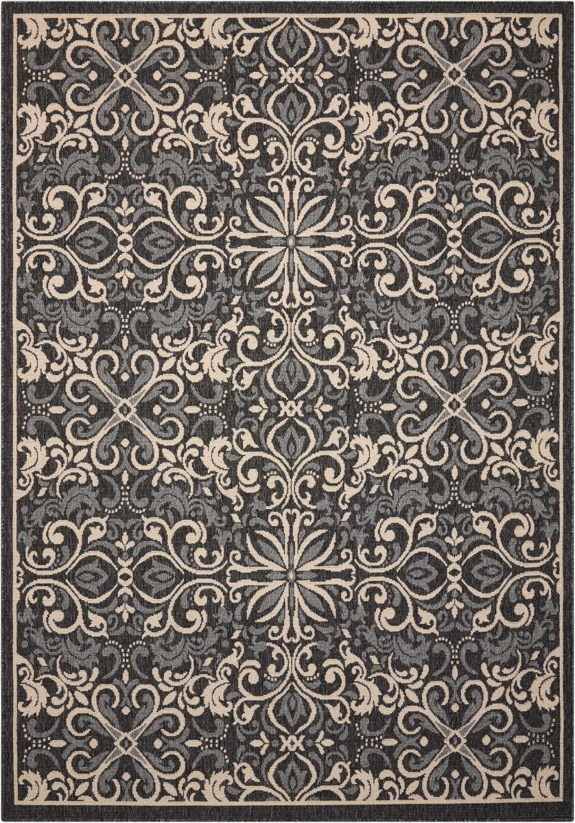 Nourison Caribbean Crb12 Charcoal Rug Studio