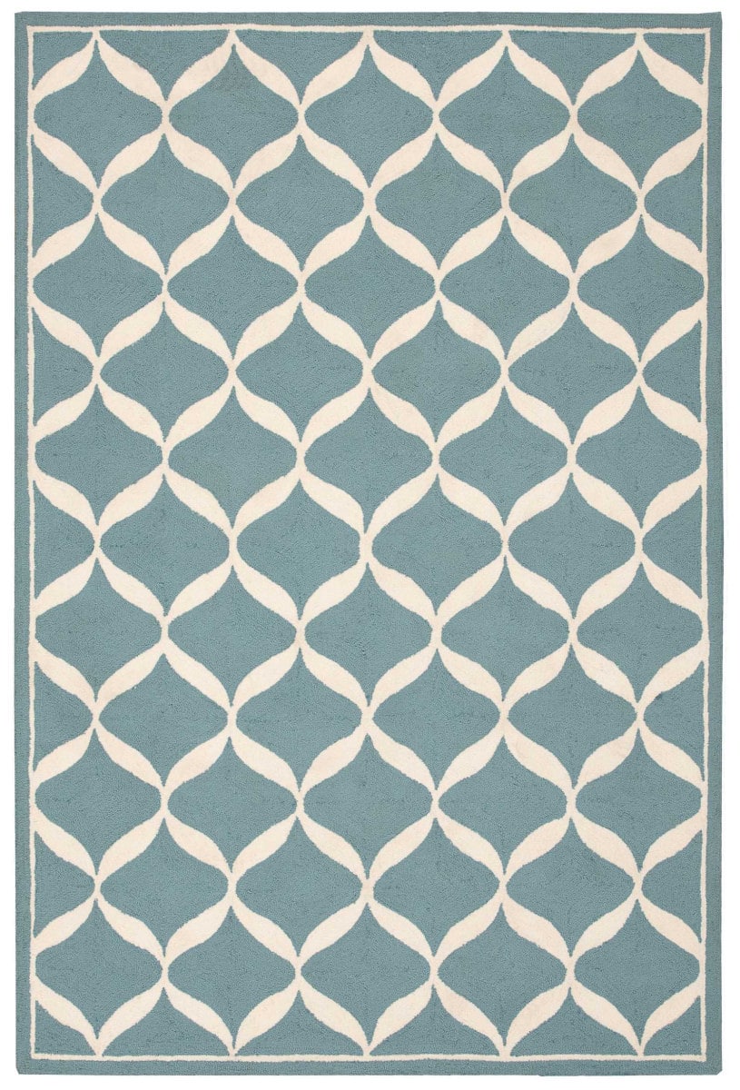 Nourison Decor Der06 Aqua White Rug Studio