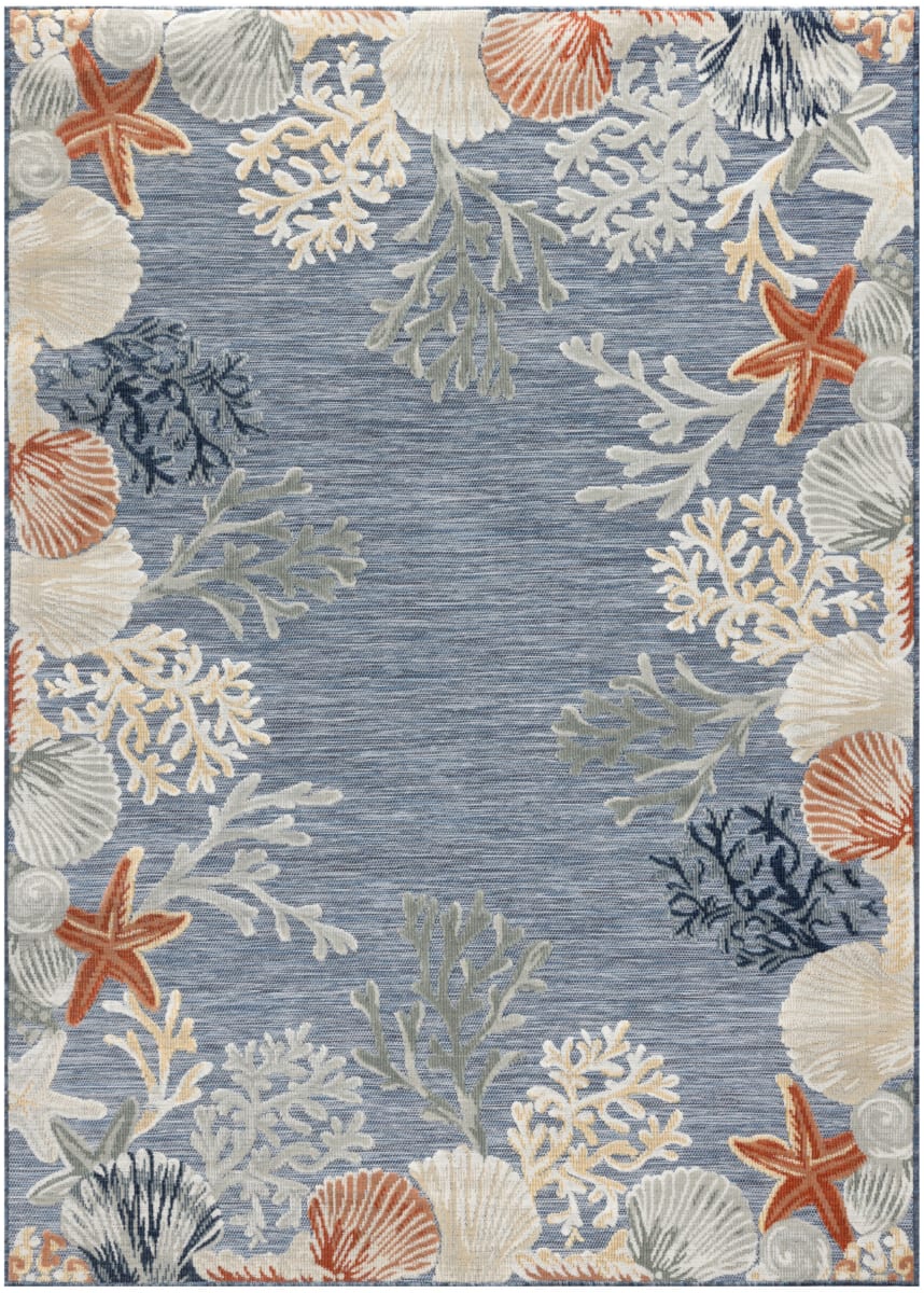 Colorful Denim Rug Suncoast SNC04 Denim Multicolor | Rug Studio