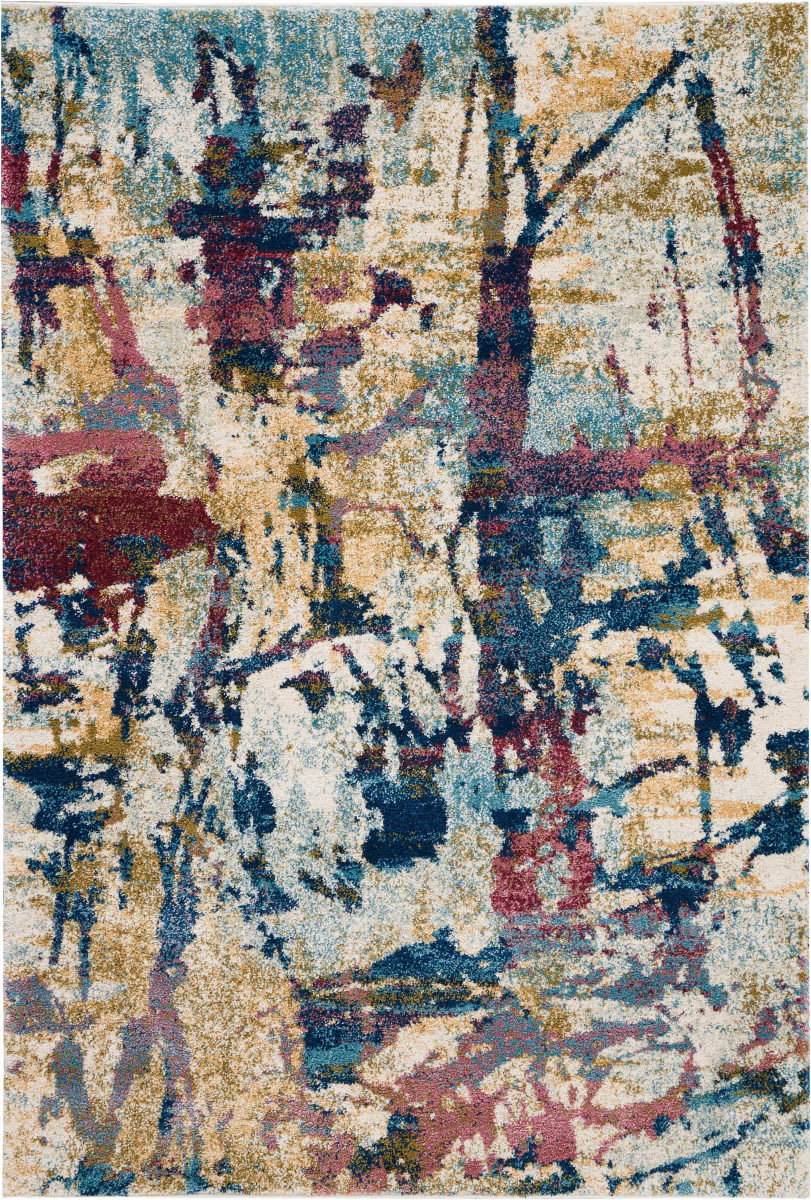 Nourison Fusion Fss10 Cream Multi Rug Studio