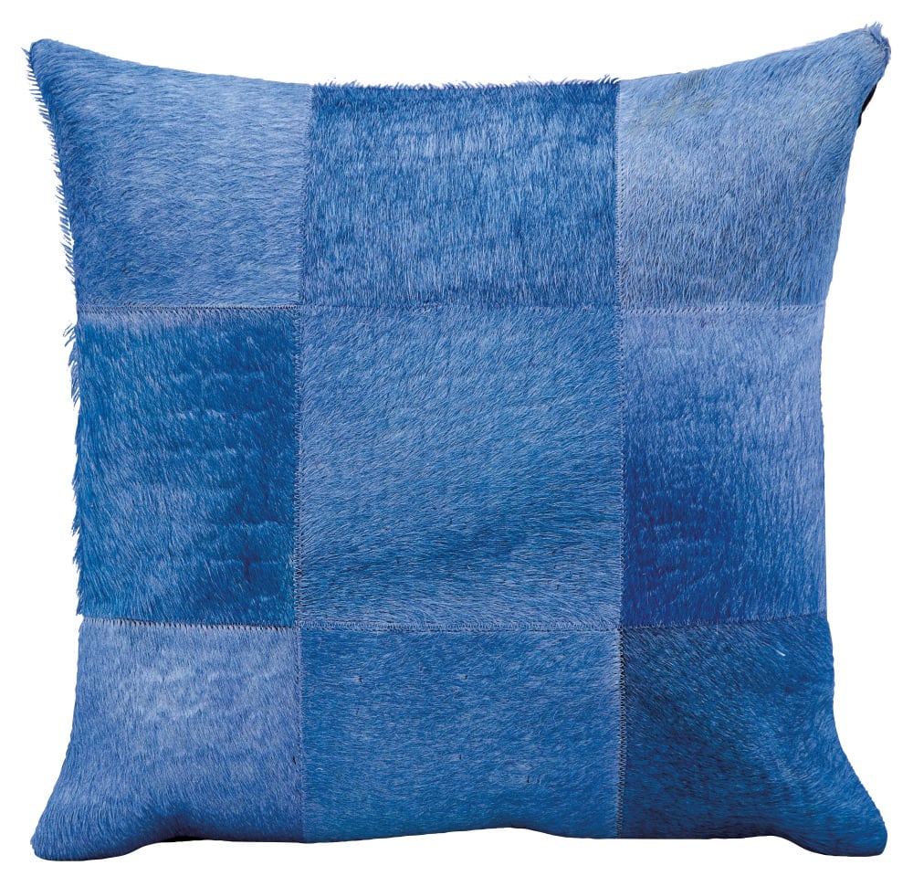 Nourison Pillows Natural Leather Hide Jh262 Ink Rug Studio