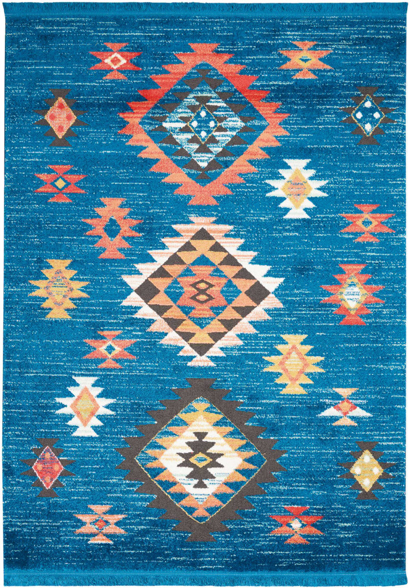 Nourison Tribal Decor Trl07 Blue Area Rug