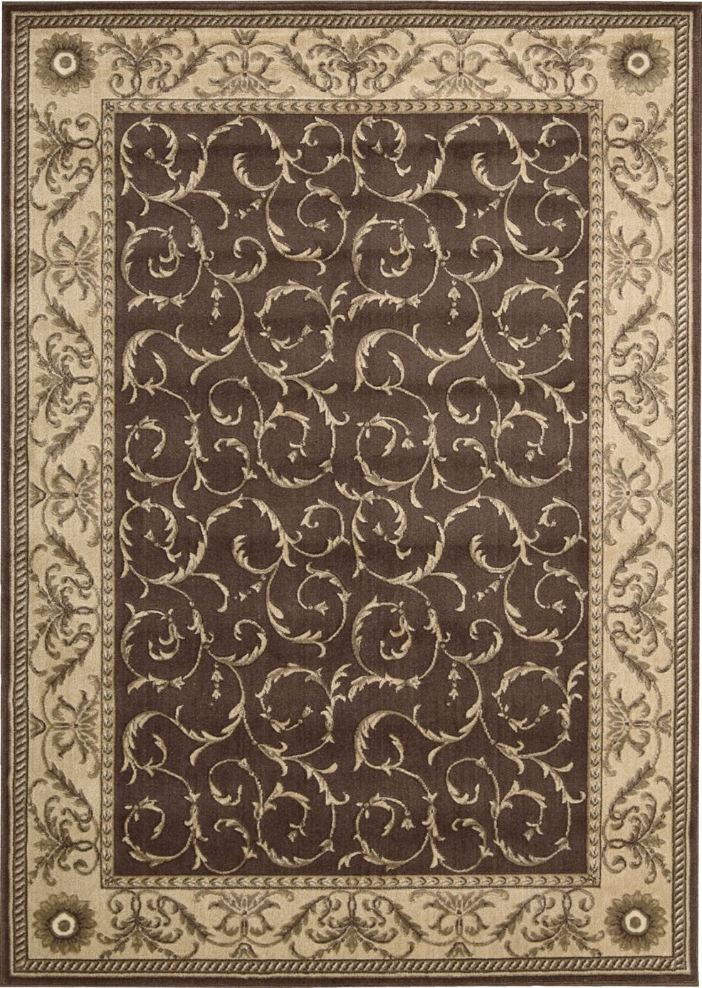 Nourison Somerset St02 Brown | Rug Studio