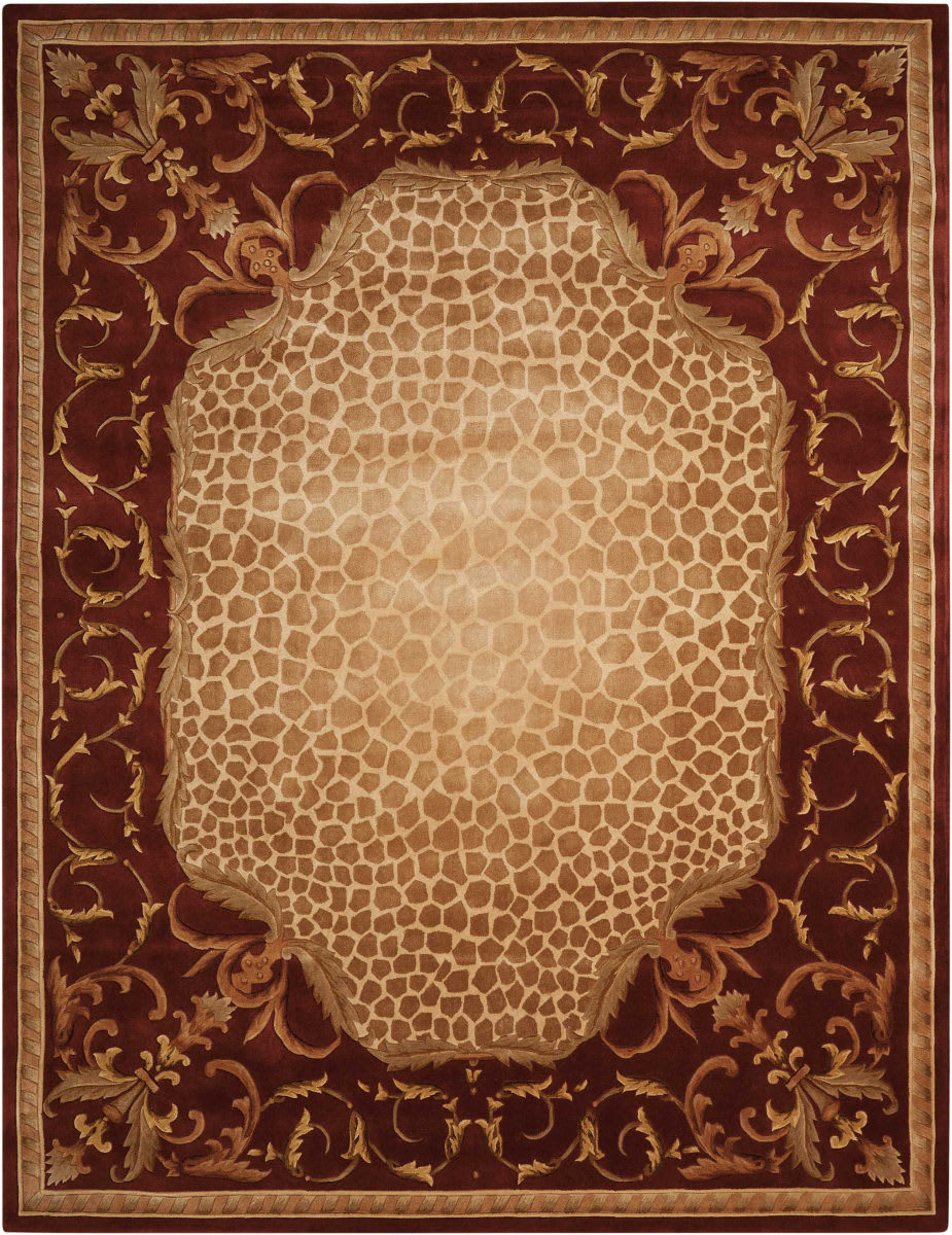 Nourison Versailles Palace Vp20 Red Area Rug Clearance