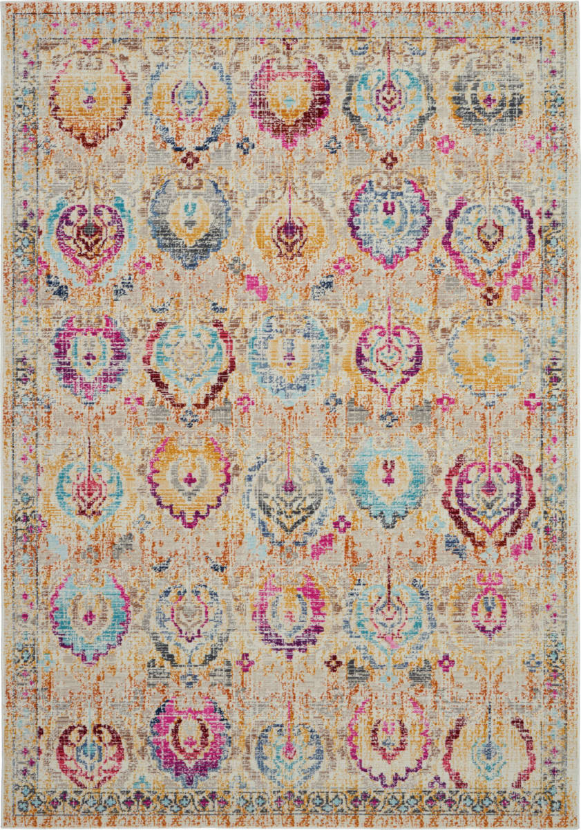 Nourison Vintage Kashan Vka04 Ivory Multicolor Rug Studio