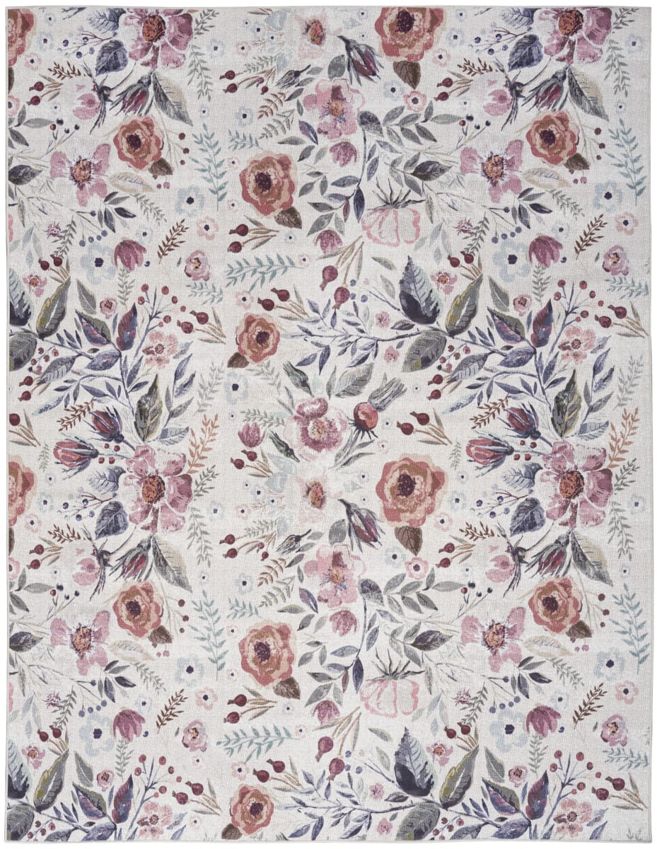 Nourison Home Nourison Washables Nwb01 Ivory Pink | Rug Studio