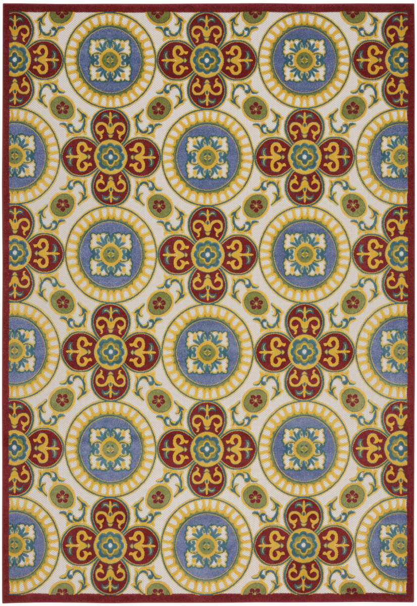 Nourison Home Aloha Alh30 Red - Multi | Rug Studio