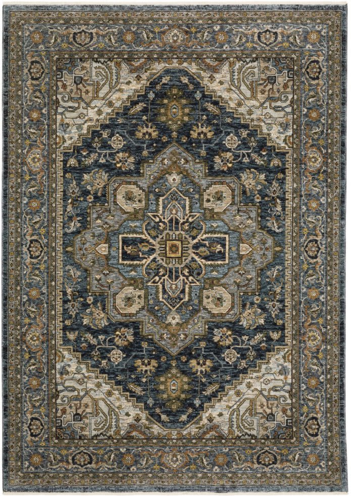 Oriental Weavers Aberdeen 1144q Blue Blue Rug Studio