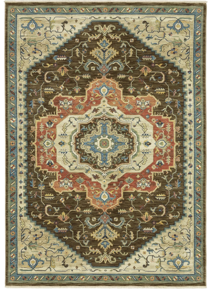 Oriental Weavers Francesca Fr09m Brown Multi Rug Studio