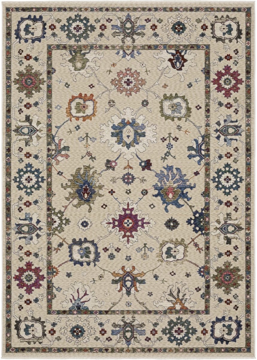 Oriental Weavers Hastings Ha01W Ivory - Multi | Rug Studio