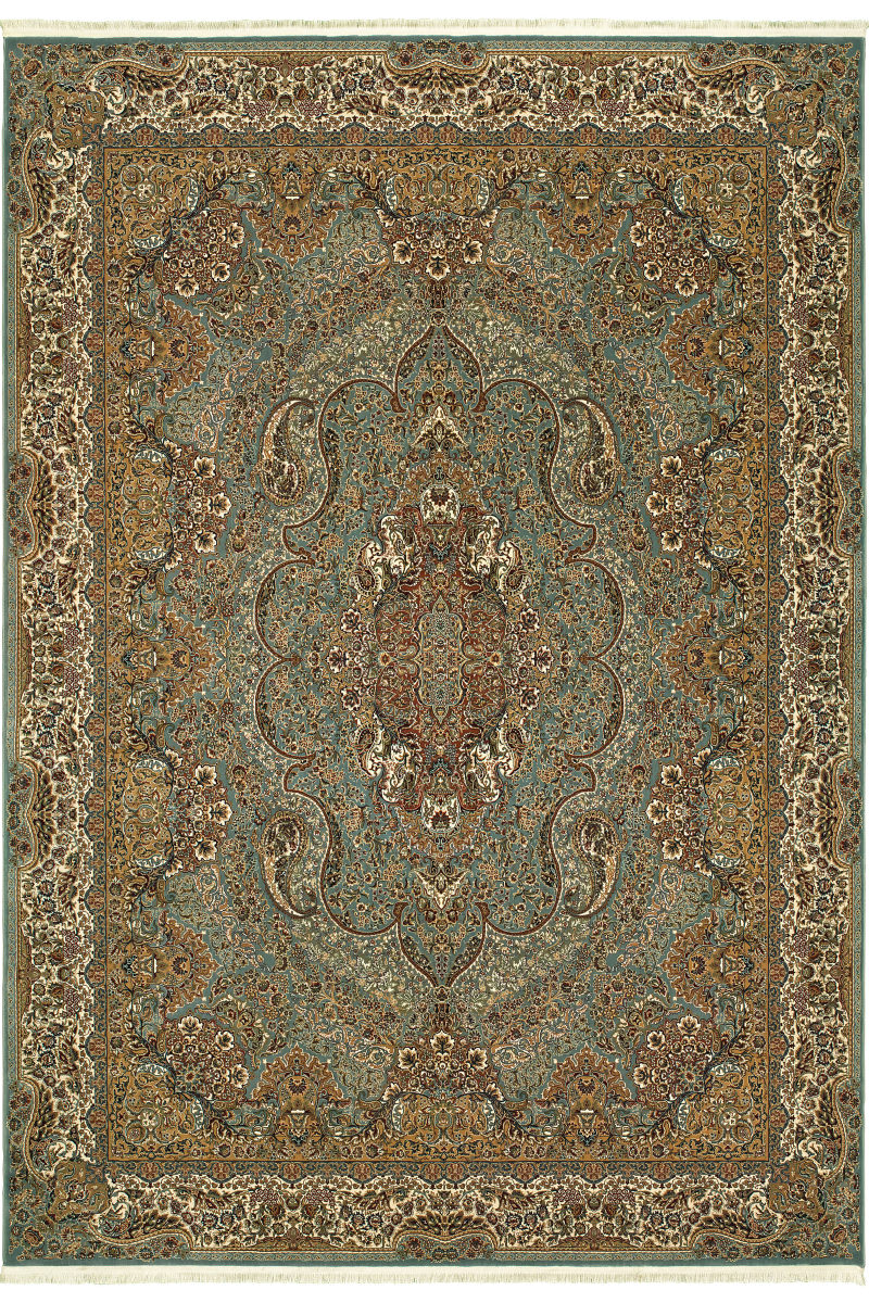 Oriental Weavers Masterpiece 502L2 Blue Gold Rug Studio