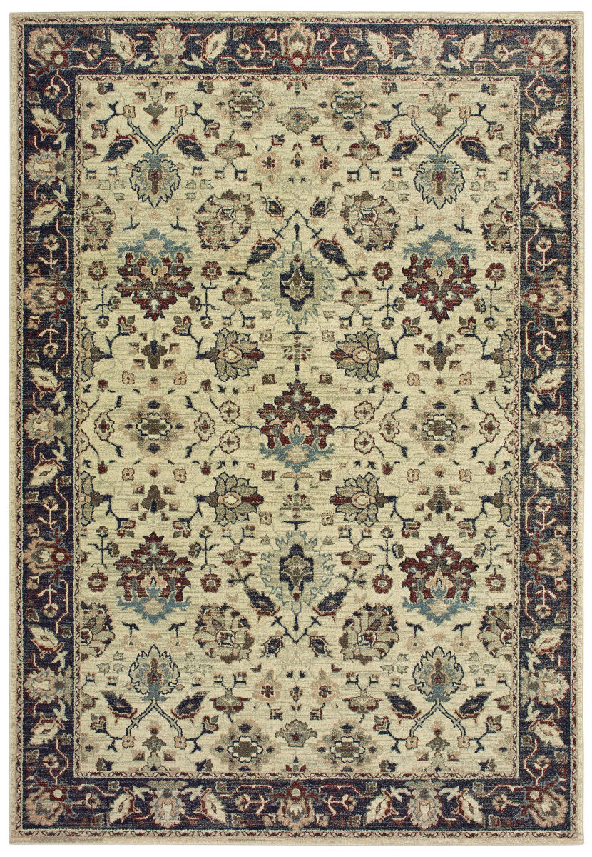 Oriental Weavers Raleigh 8026E Ivory Navy Rug Studio
