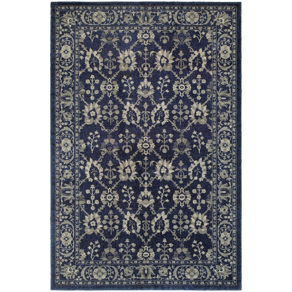 Oriental Weavers Richmond 8020K Navy Rug Studio