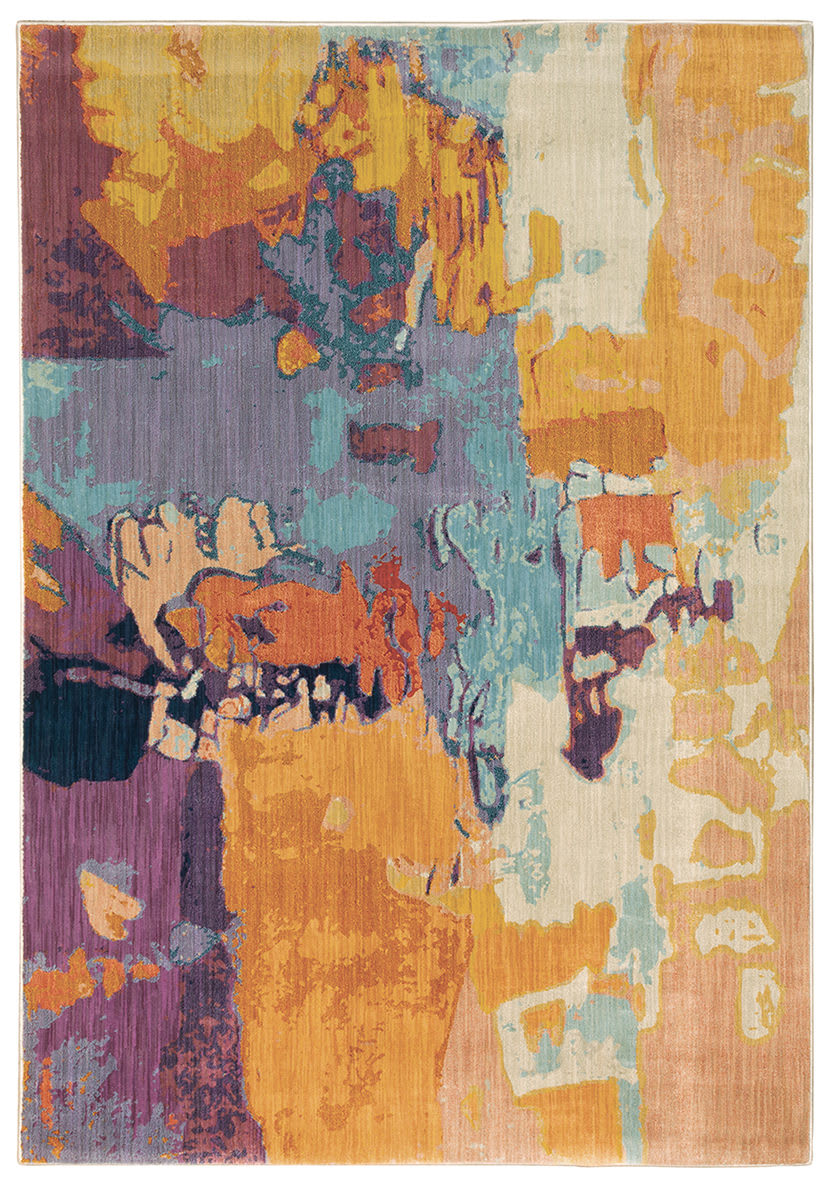Oriental Weavers Xanadu 070X6 Orange Purple Rug Studio
