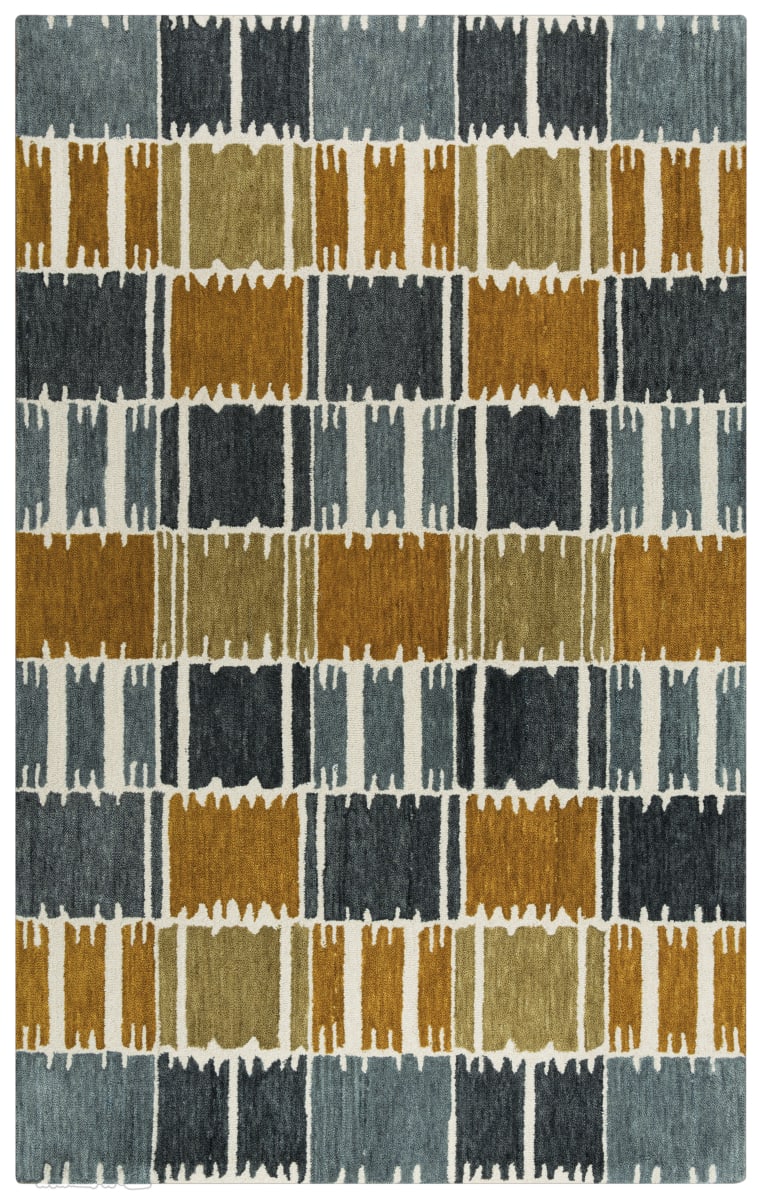 Rizzy Wool Rug Rizzy Tetra Tet101 Gray - Brown | Rug Studio