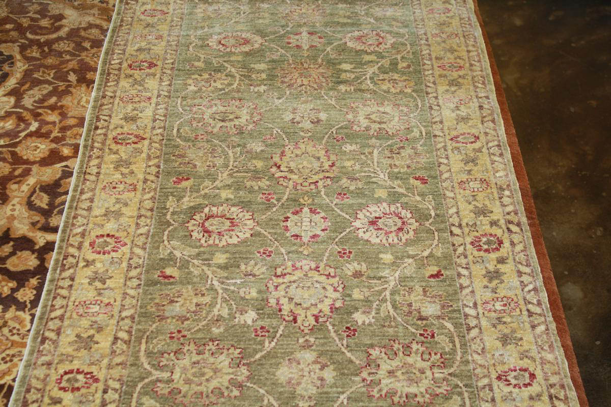 Rugstudio Sample Sale Ult131 Green Gold Rug Studio