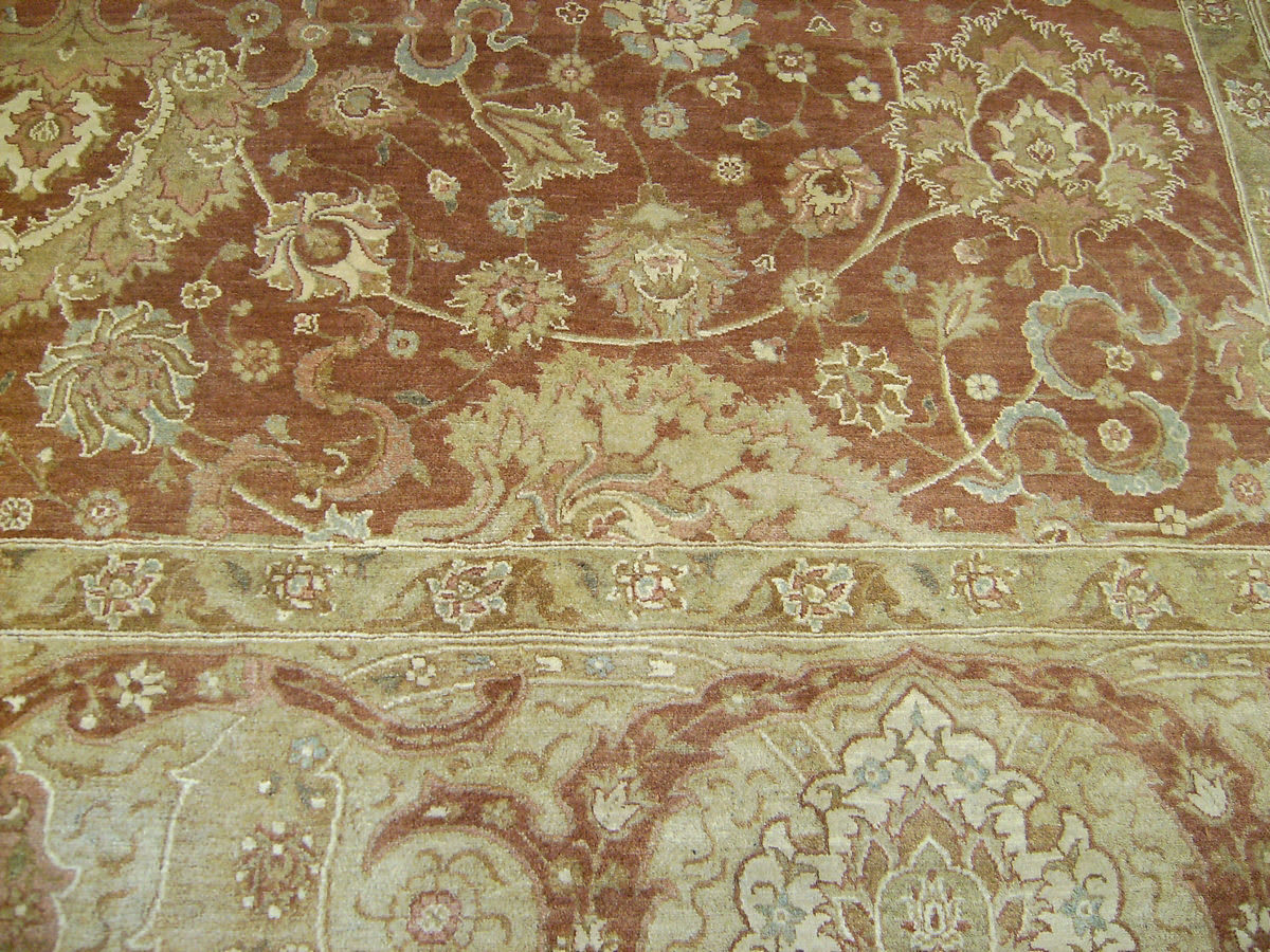 Rugstudio Sample Sale V1684 Brown Gold Rug Studio