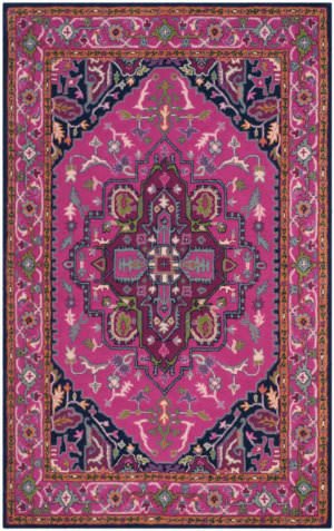 Navy And Pink At Rug Studio