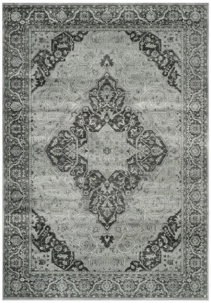 Antonio Light Brown Updated Traditional Area Rug 110 x 211
