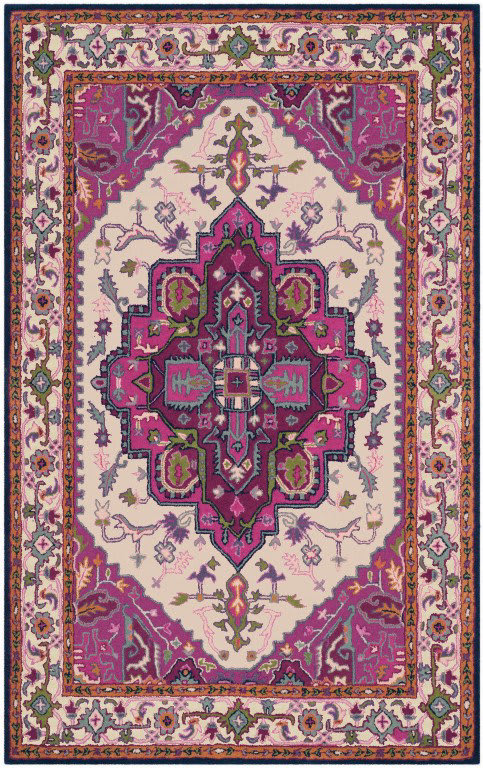 Safavieh Bellagio Blg541a Ivory Pink Area Rug