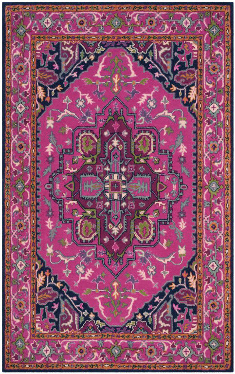 Safavieh Bellagio Blg541c Pink Navy Area Rug