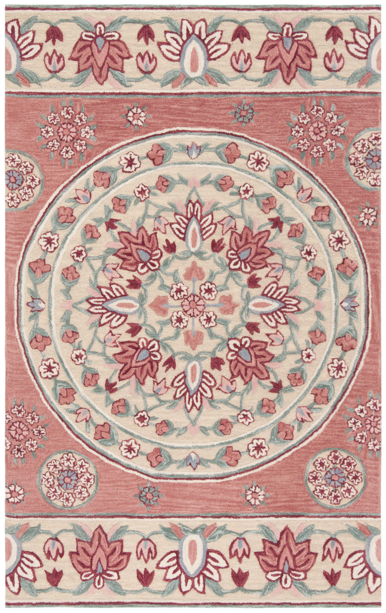 Safavieh Bellagio Blg601q Red Beige Area Rug
