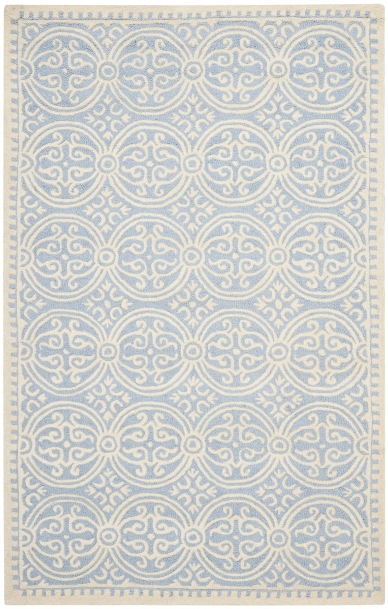 Safavieh Cambridge Cam123a Light Blue Ivory Rug Studio