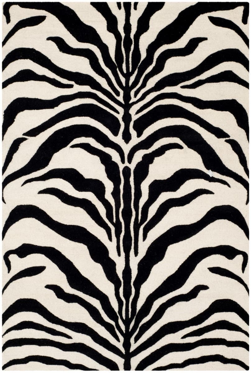 Cambridge Cam709q Ivory - Black | Rug Studio